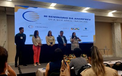 No dia 09 de abril, os diretores do IPREVSAPP participaram no Hotel Praiamar em Natal, do curso de CTC (Certidão de Tempo de Contribuição) e Averbação, dentro da programação do III Seminário da ANORPREV.