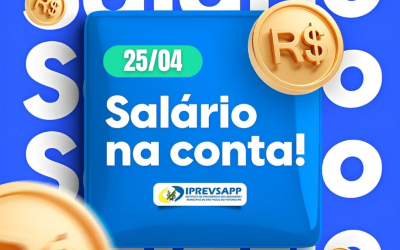 o salário já está na conta!